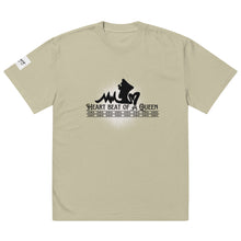 Load image into Gallery viewer, Heart Beat of a Queen Oversized faded t-shirt
