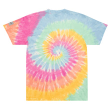 Load image into Gallery viewer, Heart Beat of A Queen Oversized tie-dye t-shirt