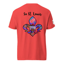Load image into Gallery viewer, So St. Louis Fleur-de-lis Unisex garment-dyed heavyweight t-shirt
